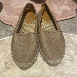 Nude/cream Gucci espadrilles size 7